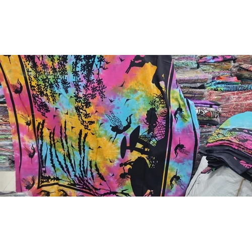 Multicolor Single Size Cotton Bed Sheet