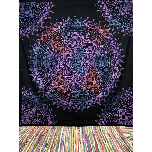 Multicolor Single Size Cotton Bed Sheet
