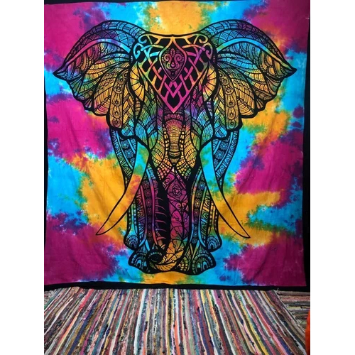 Multicolor Single Size Cotton Bed Sheet