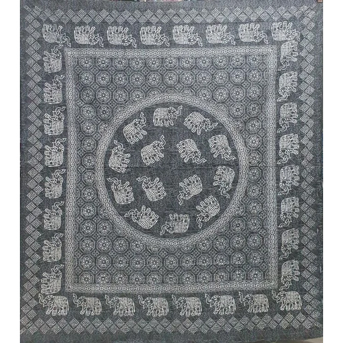 Tapestry Bed Sheets - Color: Black And White