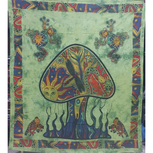 Designer Print Cotton Bed Sheet - 100% Cotton, King Size, Multicolor Pattern | Washable, Soft And Comfortable For Peaceful Sleep