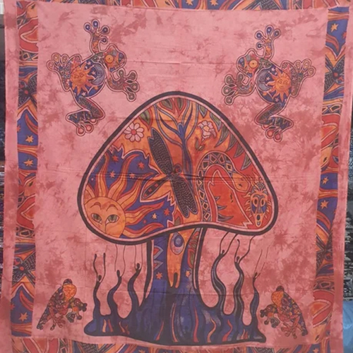 Designer Print Cotton Bed Sheet - 100% Cotton, King Size, Multicolor Pattern | Washable, Soft And Comfortable For Peaceful Sleep