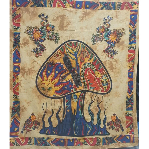 Designer Print Cotton Bed Sheet - 100% Cotton, King Size, Multicolor Pattern | Washable, Soft And Comfortable For Peaceful Sleep