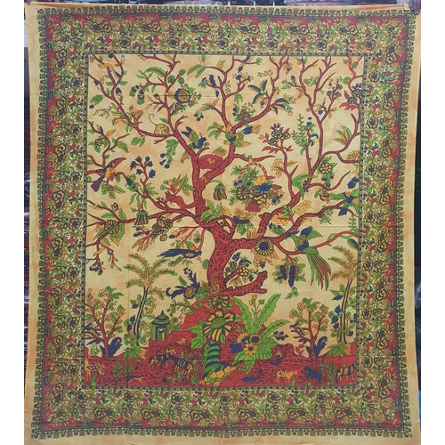 Multicolor Printed Cotton Bed Sheet - 100% Cotton, Twin Size, Multicolor Design | Washable, Soft, Stylish Addition For Any Bedroom