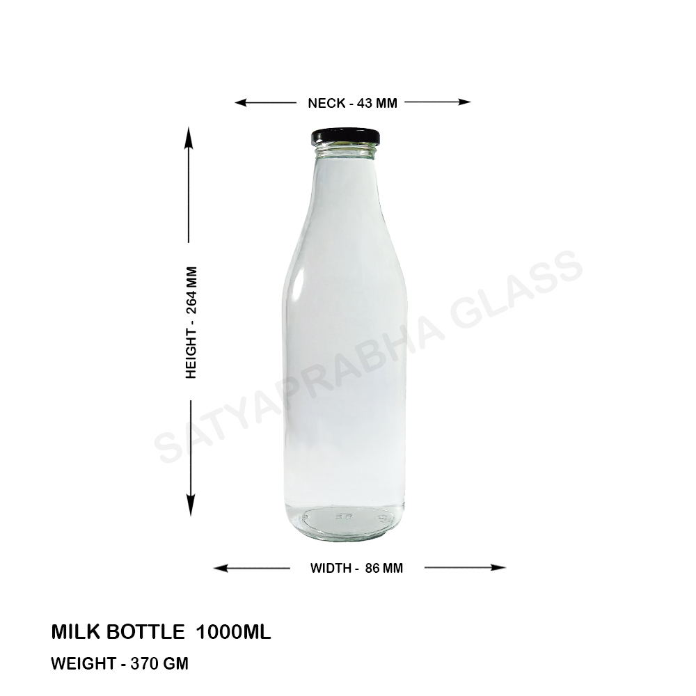 Transparent 1000 Ml Juice Bottle