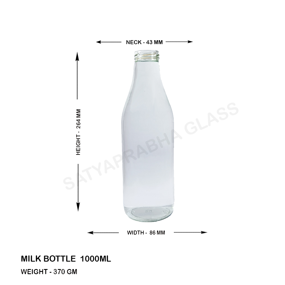 Transparent 1000 Ml Juice Bottle