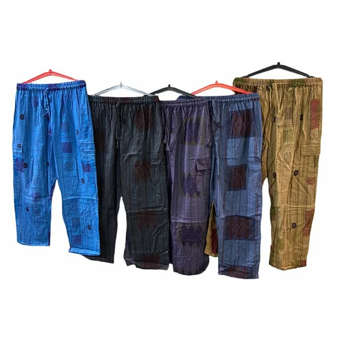 Printed Cotton Pajama - Lightweight Cotton, Customized Sizes, Multicolor Printed Pattern | Breathable Fabric, Elastic Waistband For Comfort