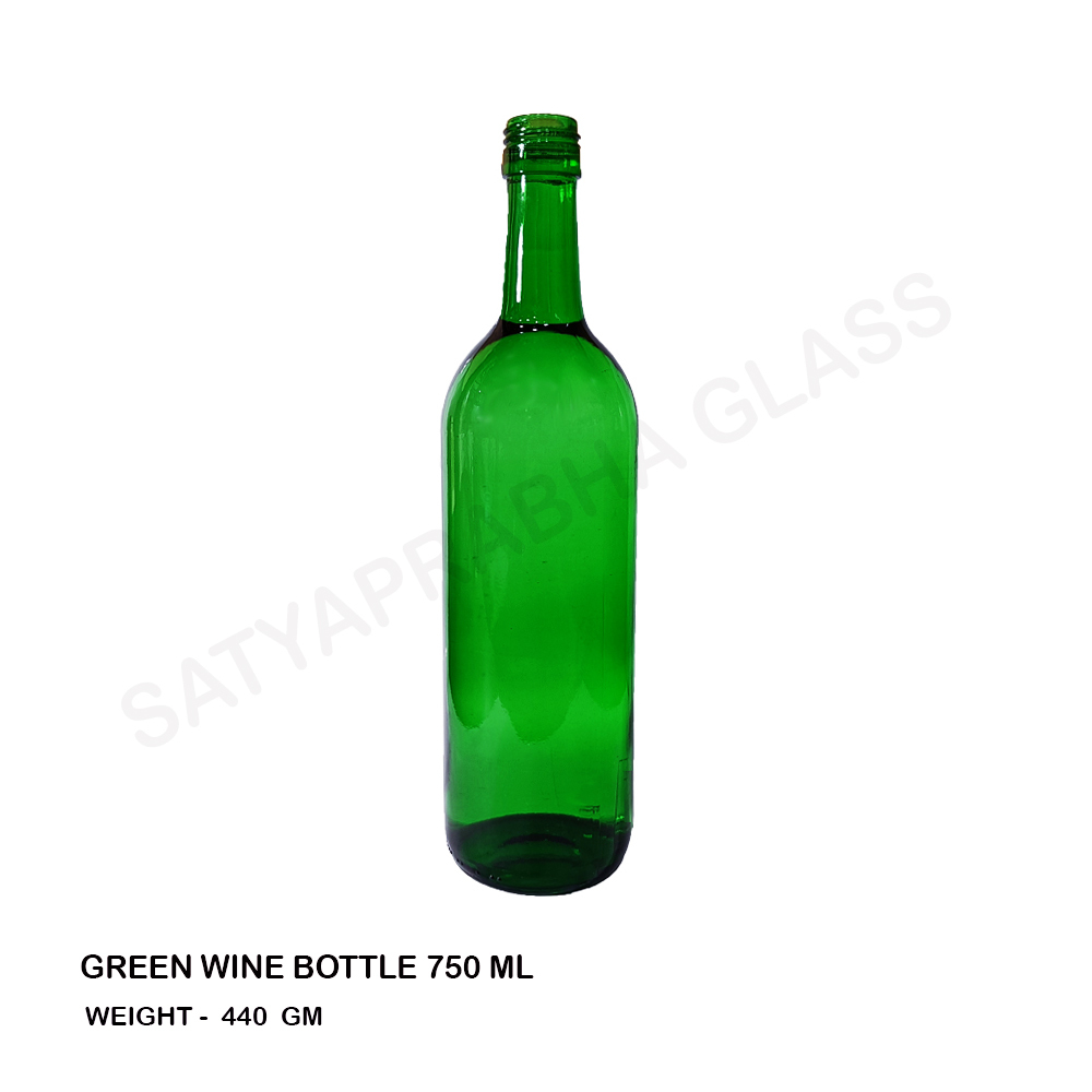 Transparent 1000 Ml Liquor Bottle