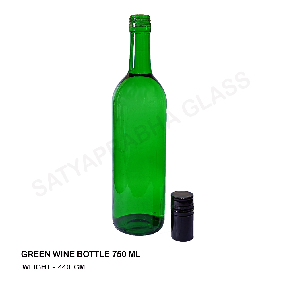 Transparent 1000 Ml Liquor Bottle