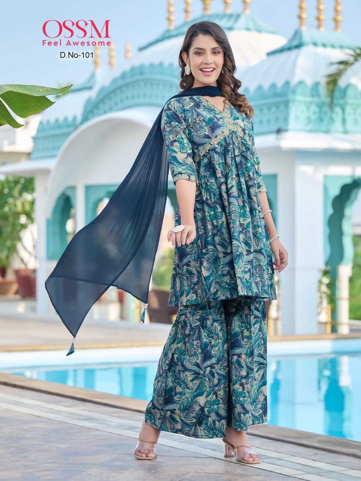 Premium Chanderi Alia Cut Sharara Sets - Color: All Colours