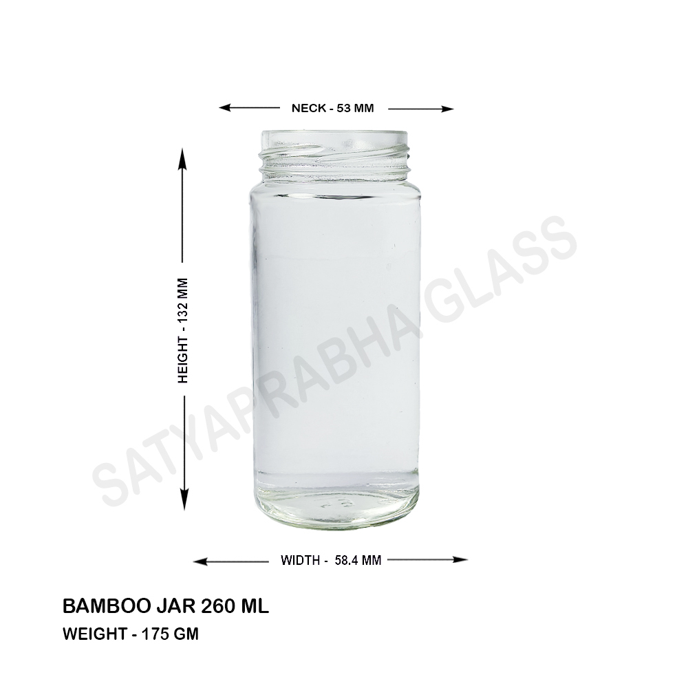 260 Ml Bamboo Jar