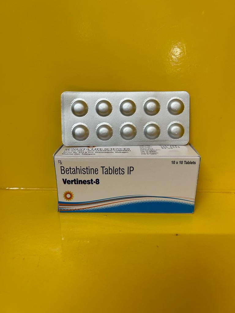 Betahistine Hydrochloride Tablets - 20 Count, Suitable For Teenagers, Women, Adults, And Aged Persons, Store In A Cool And Dark Place