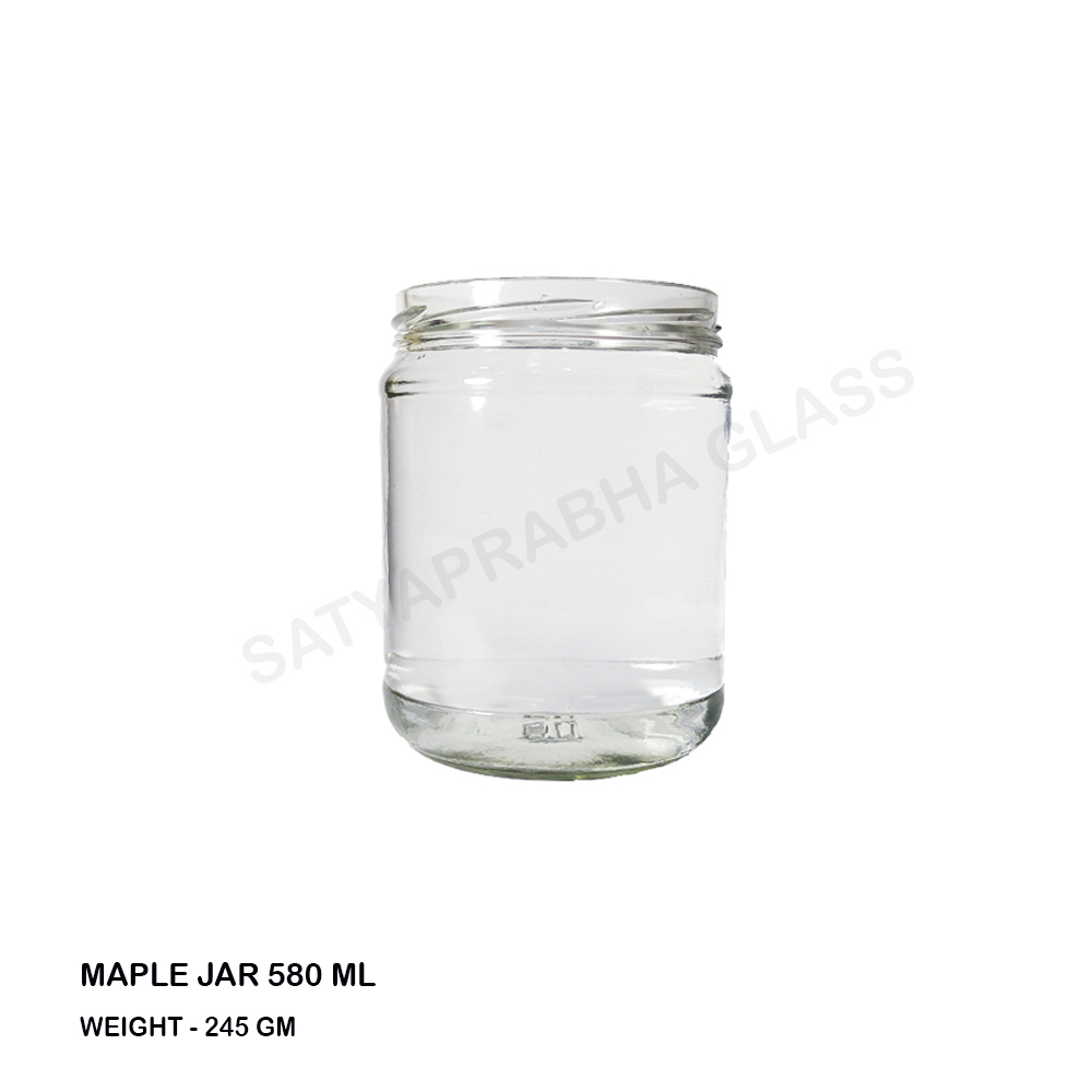 Transparent 580 Ml Maple Jar