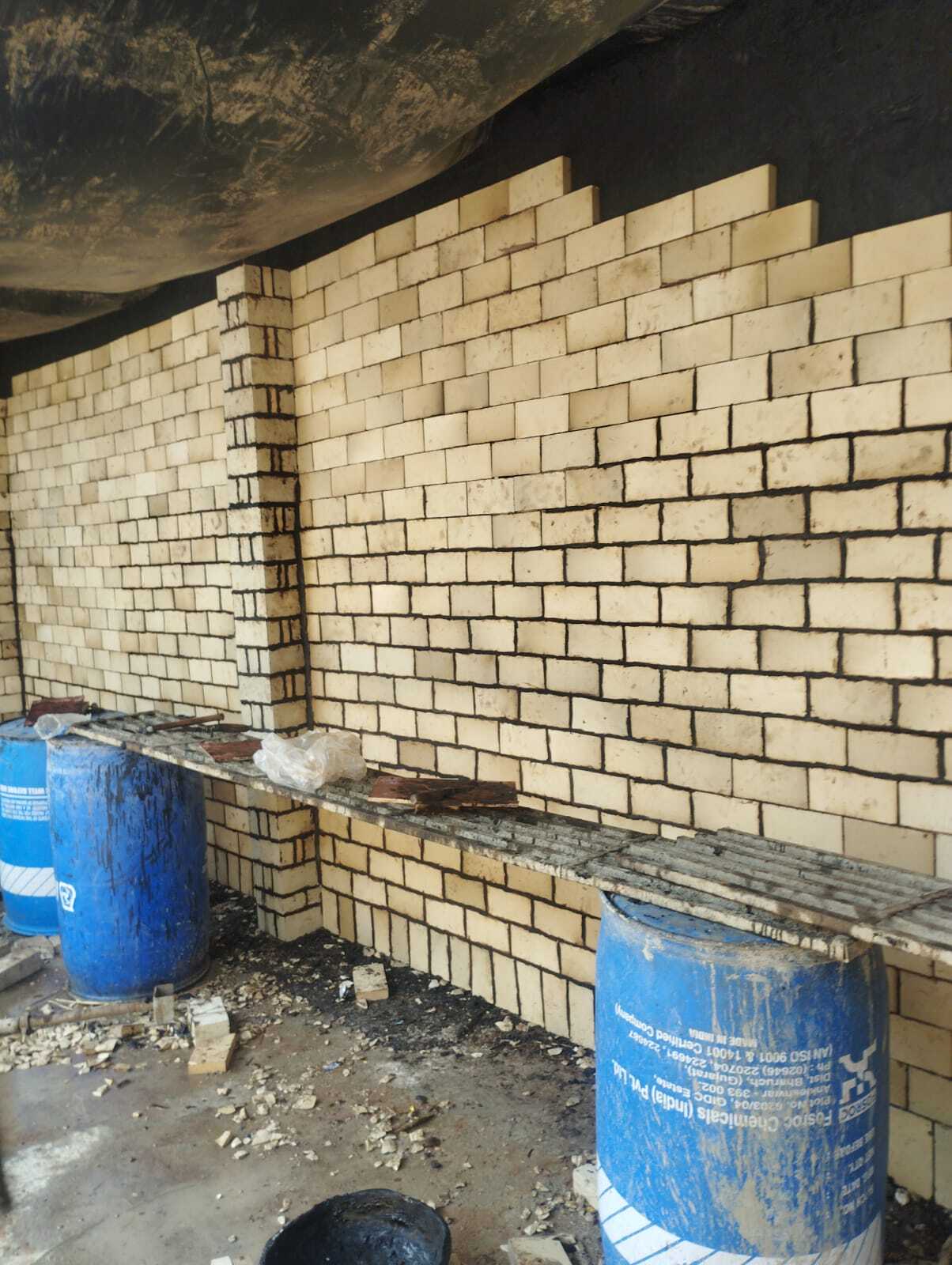 Acid Proof Tiles Lining Work
