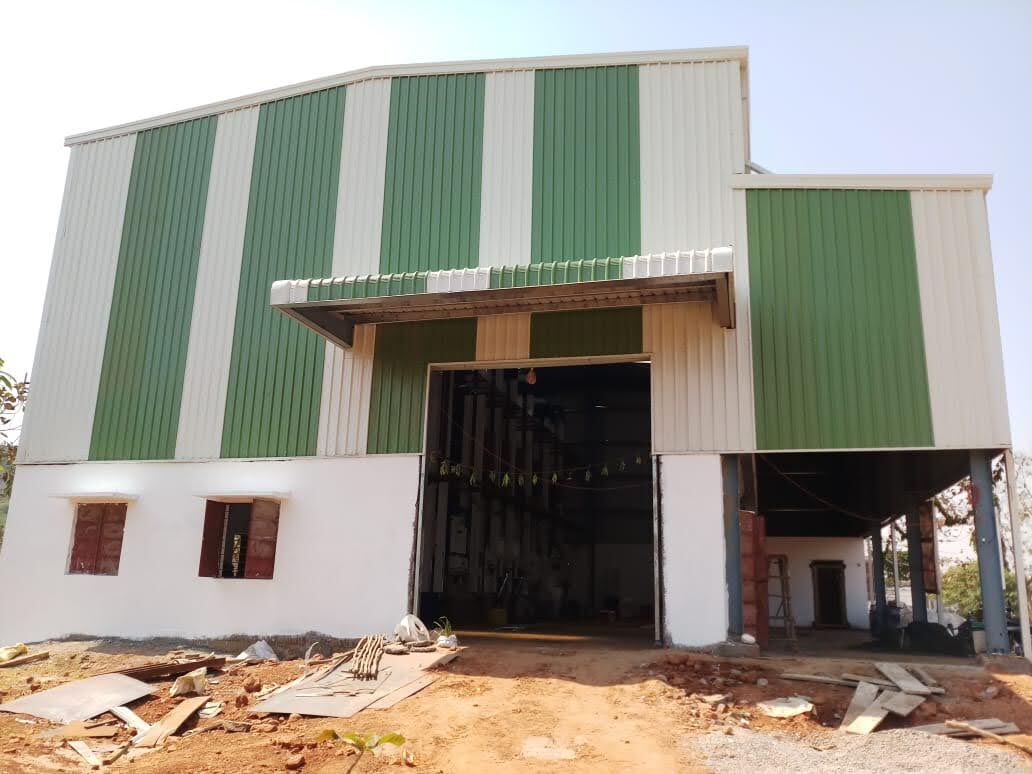 Prefabricated Factory Shed - Pattern: Plain