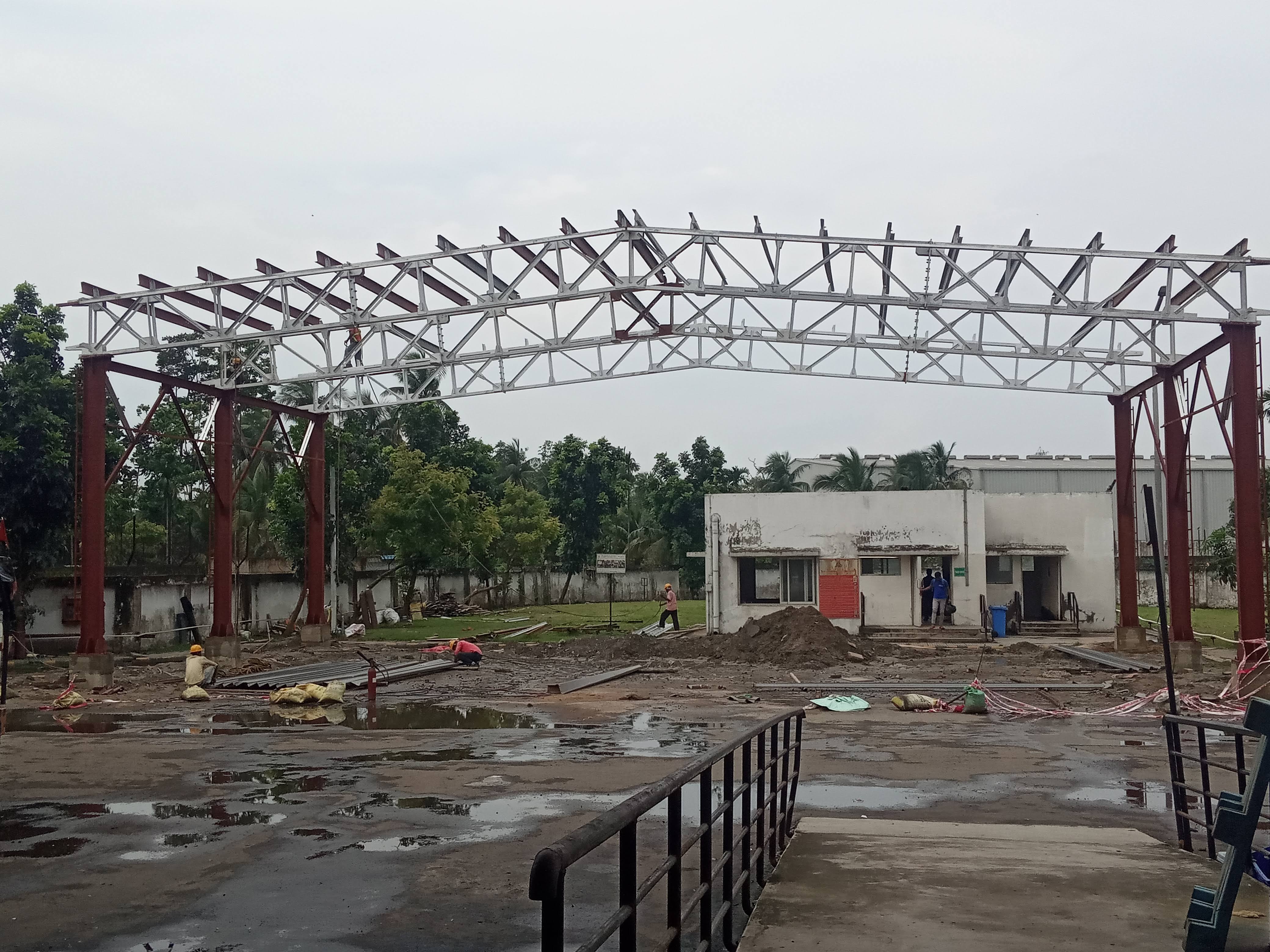 Prefabricated Factory Shed - Pattern: Plain