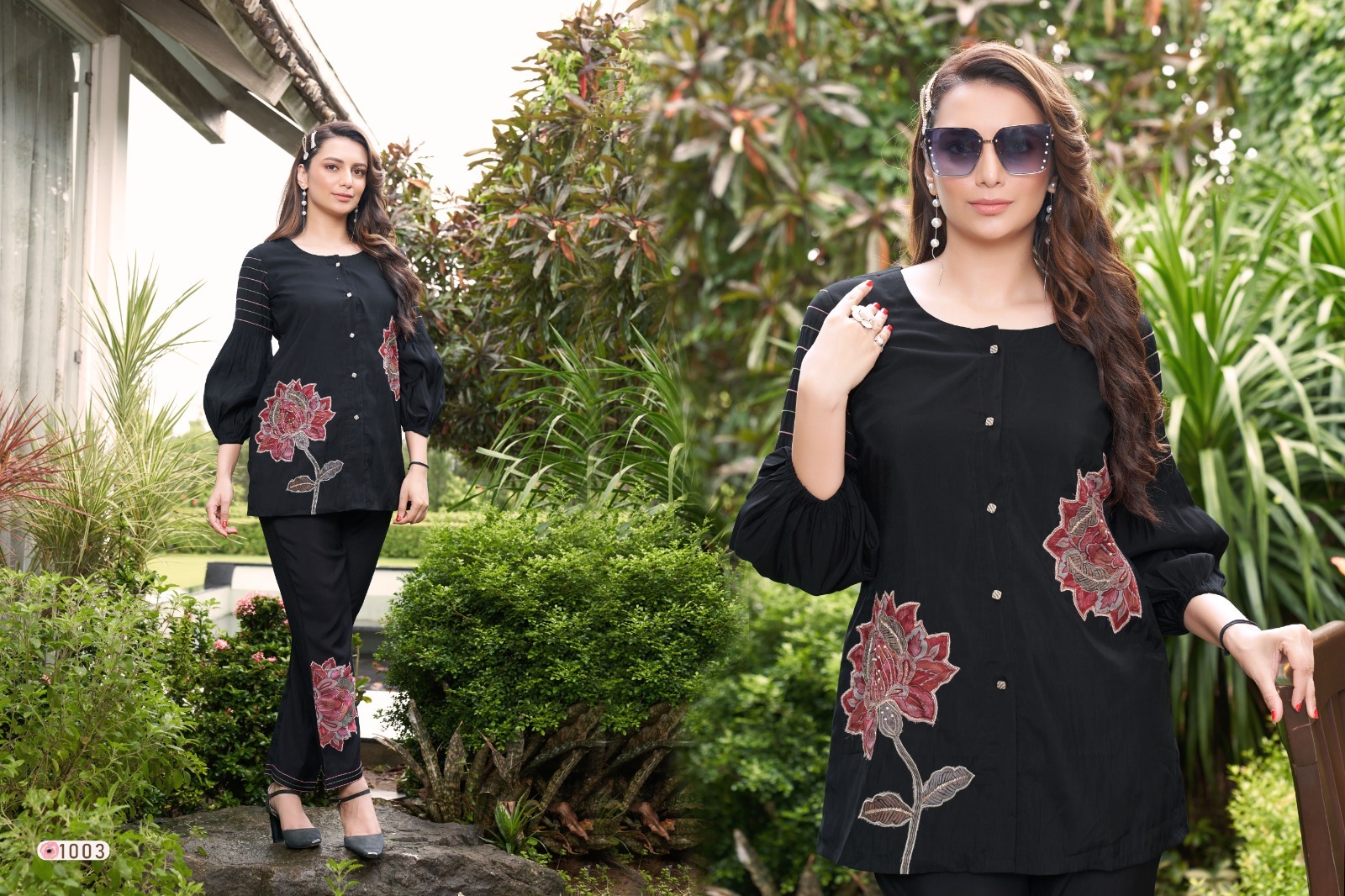 Latest Designer Co-ord Set With Handwork