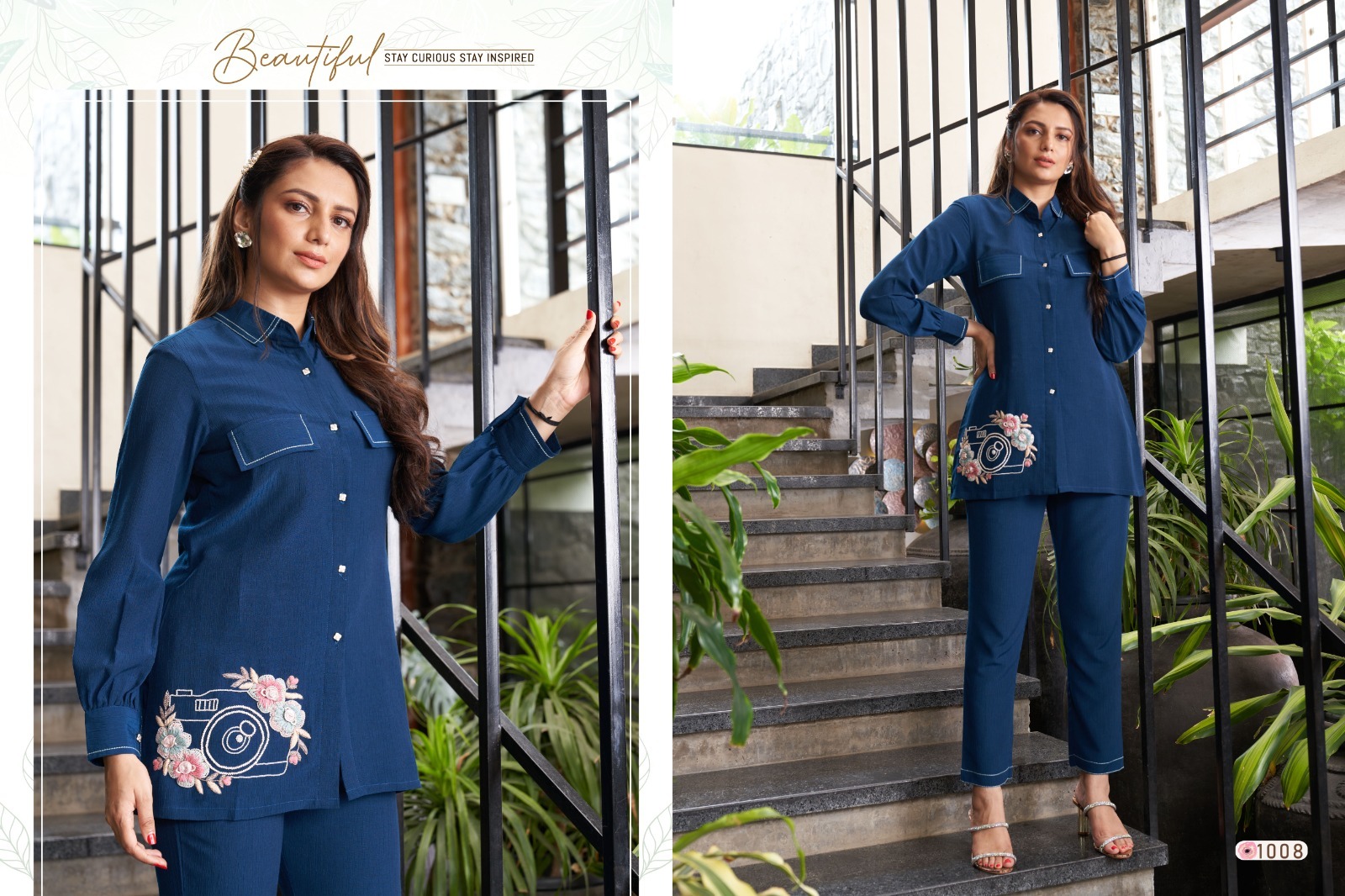 Latest Designer Co-ord Set With Handwork