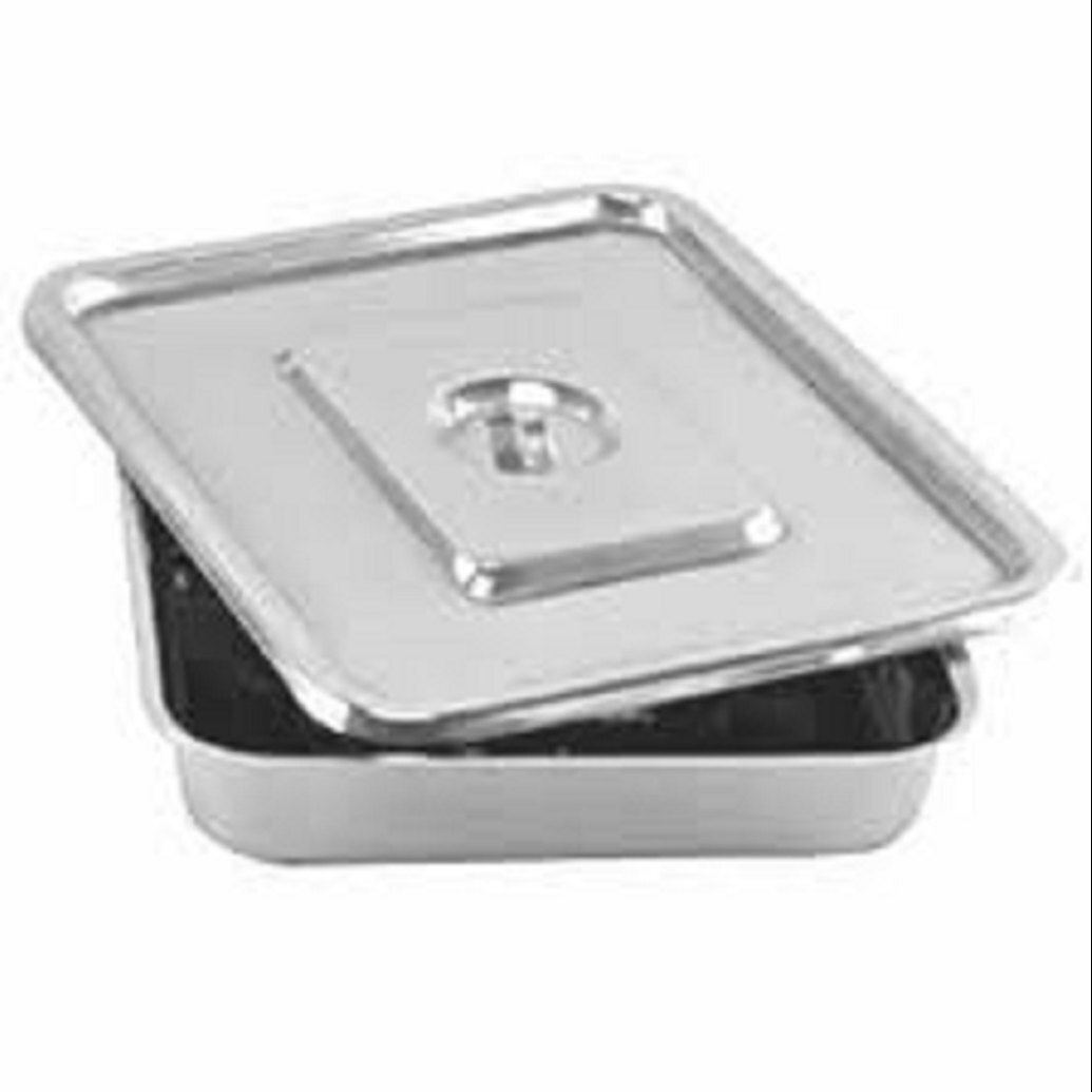 Surgical Instrument Tray - Stainless Steel, 10" X 8" Size, Silver Color | Heavy Gauge Design For Hospital Use