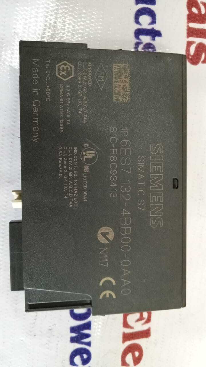 Siemens 6es7 132-4bb00-0aa0 Plc - 5 Electronic Modules For Et 200s, 15 Mm Width, Dc 24v/0.5a | Data Acquisition, Flexible Control, Modular Design, Reliable Operation