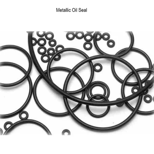 Metallic Oil Seal - Rubber Material, O Ring Style, Black Color | Industrial Application in Automobiles