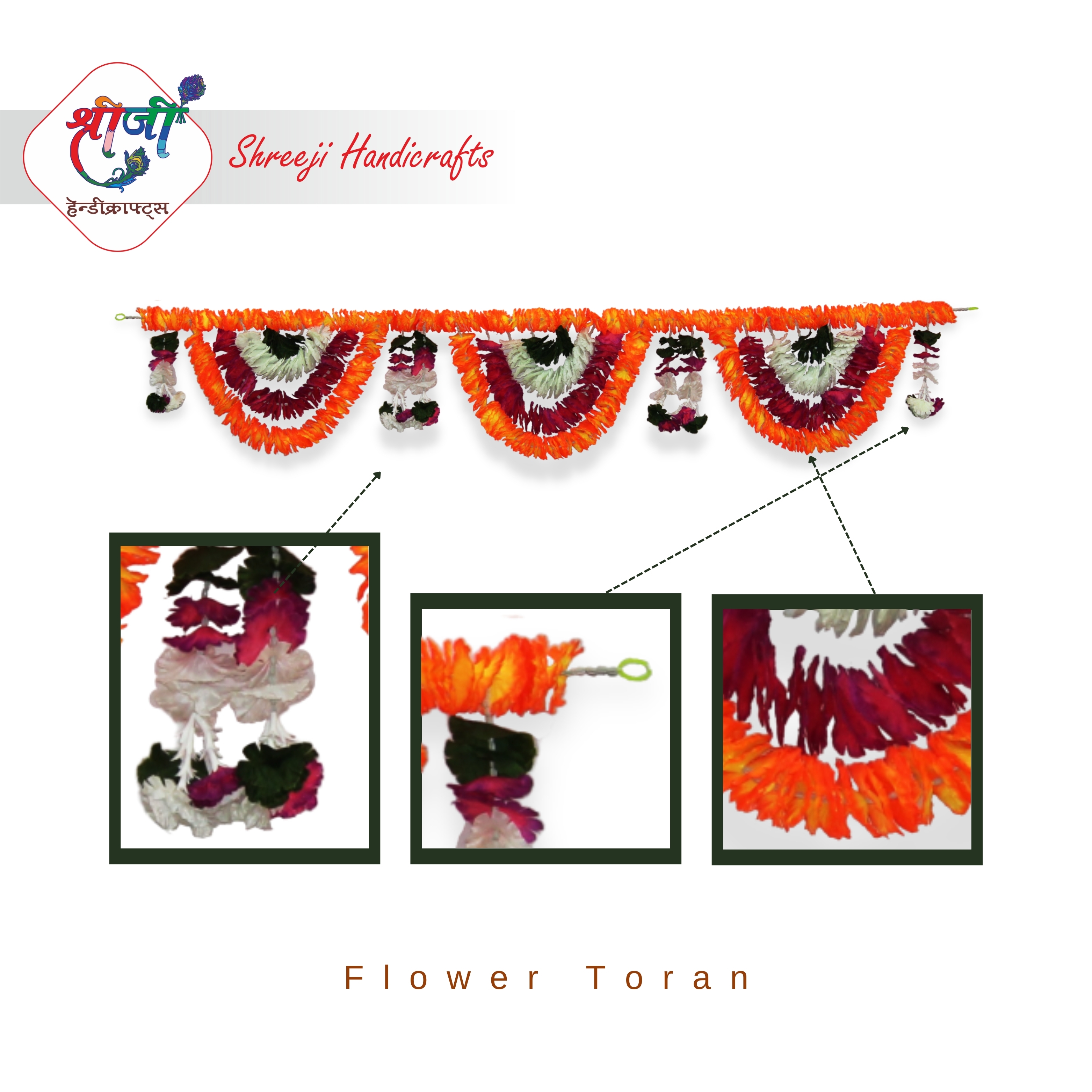 Flower Toran 6ft (2)