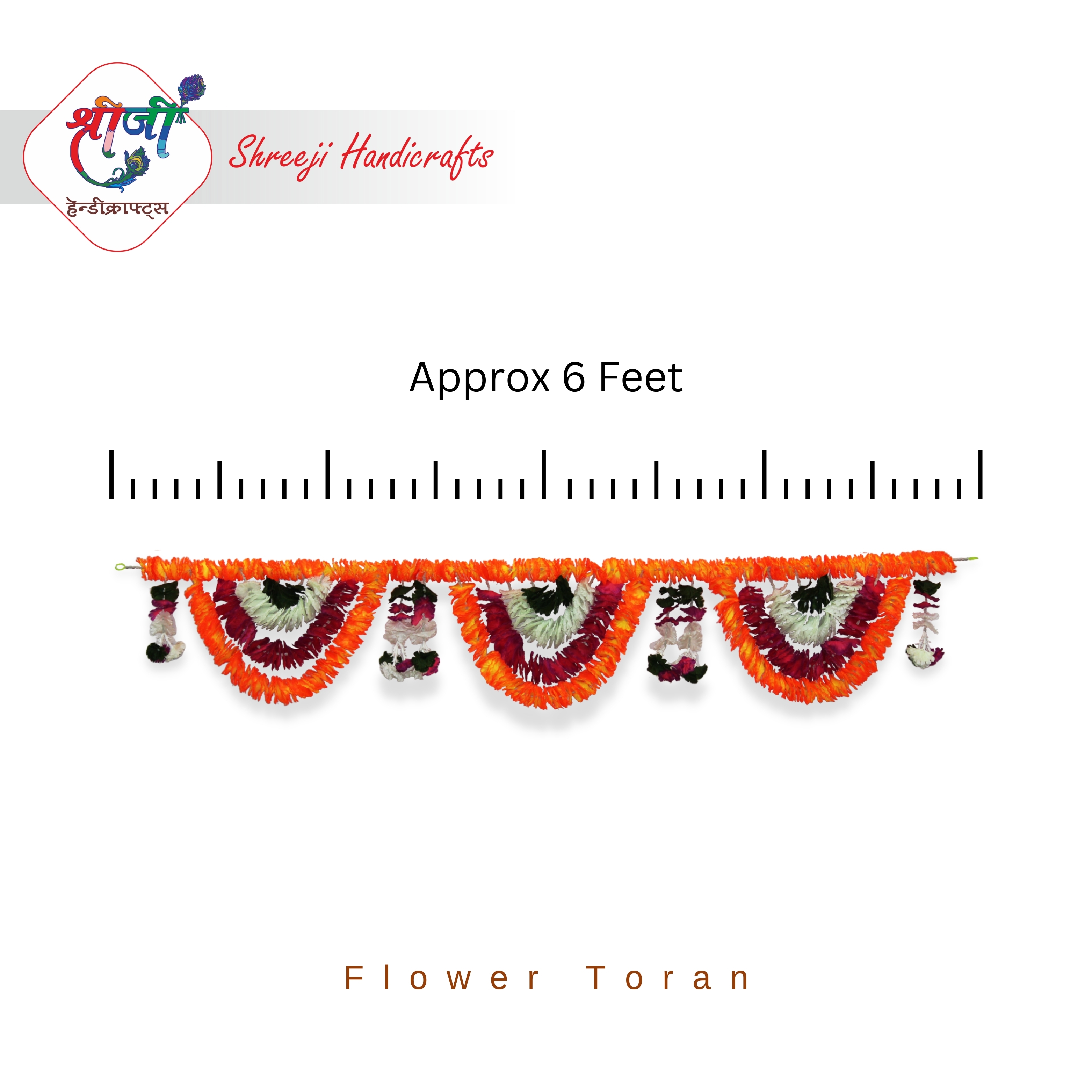 Flower Toran 6ft (2)