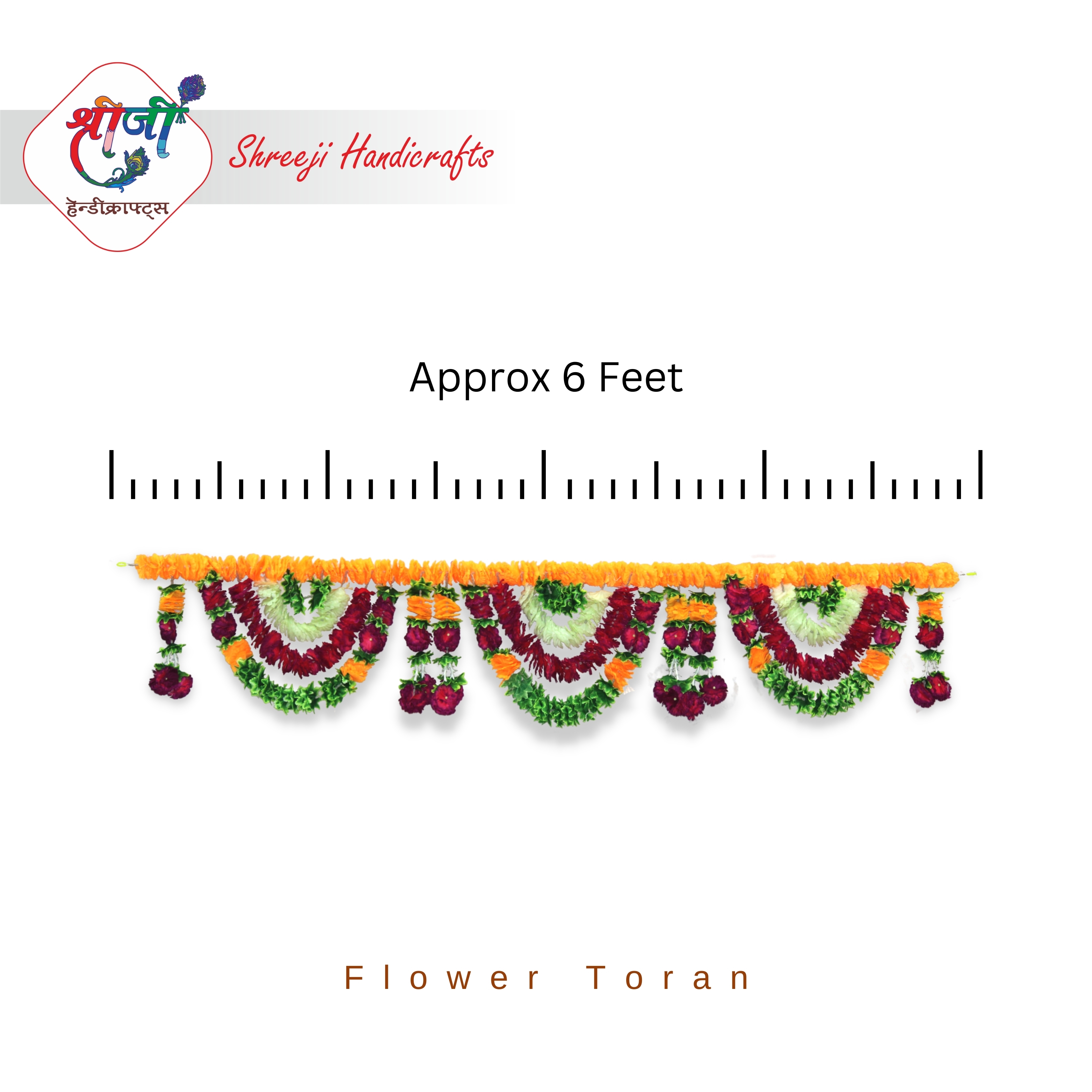 Flower Toran 6ft (5)