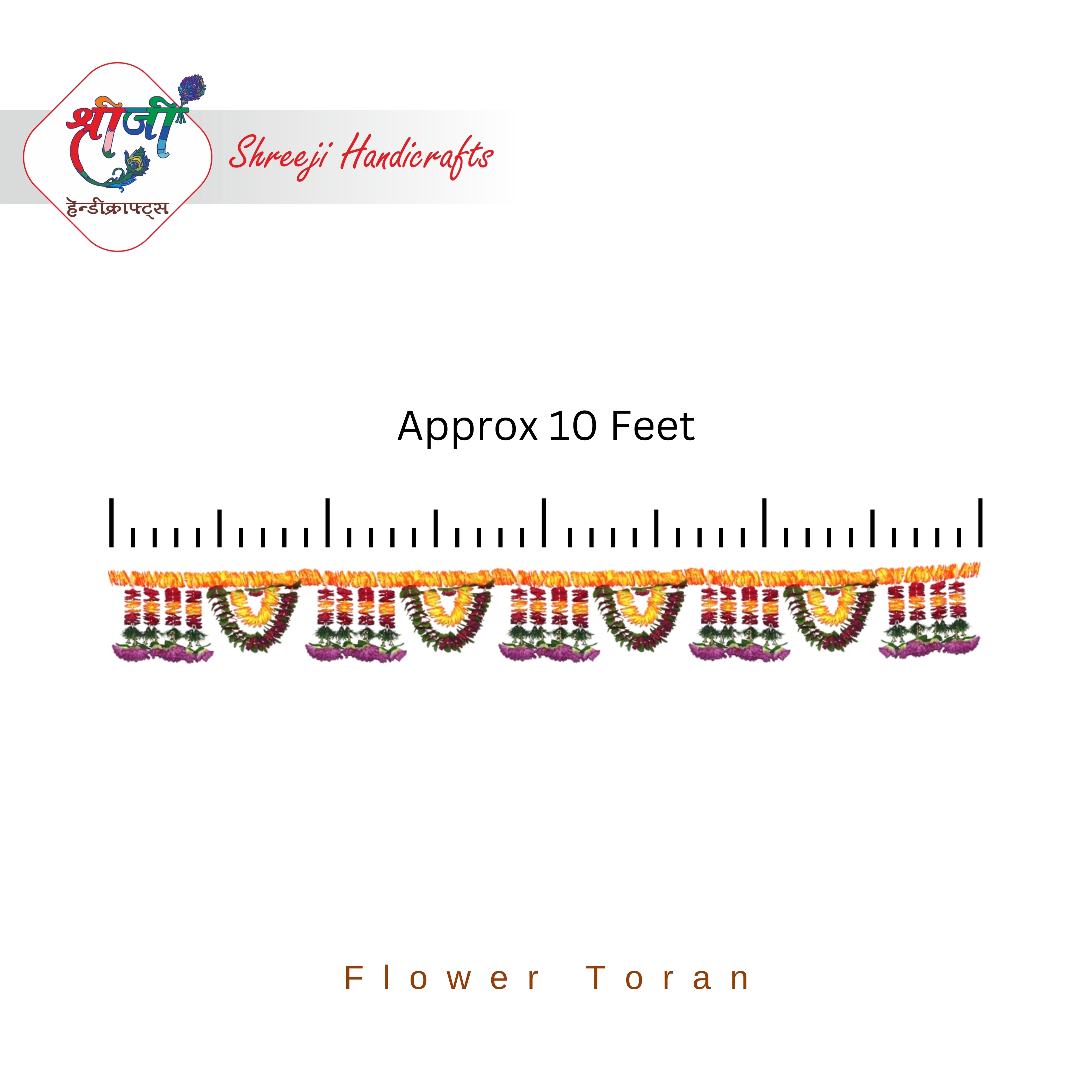 Flower Toran 10ft (4)
