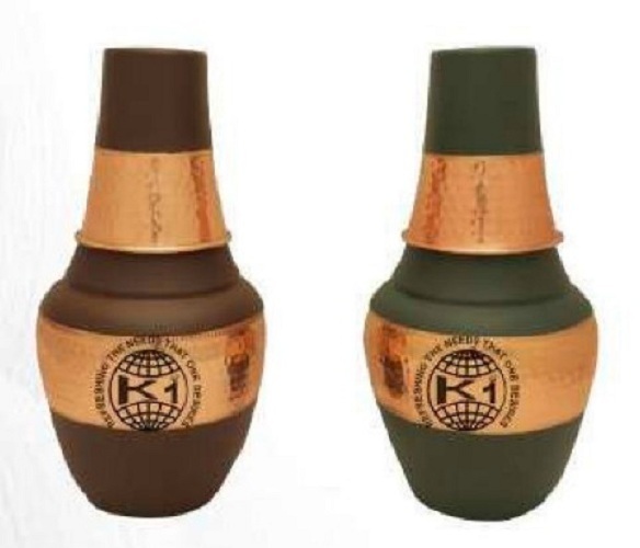 Jug Copper Jar - High-quality Copper, Elegant Cylindrical Design, Antimicrobial Properties, Ideal For Storage And Home Dã©cor