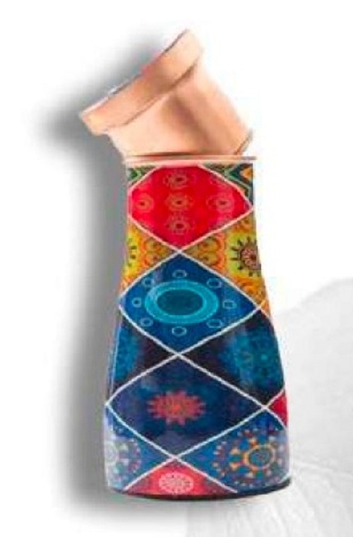 Pure Copper Classic Jar - Color: Red