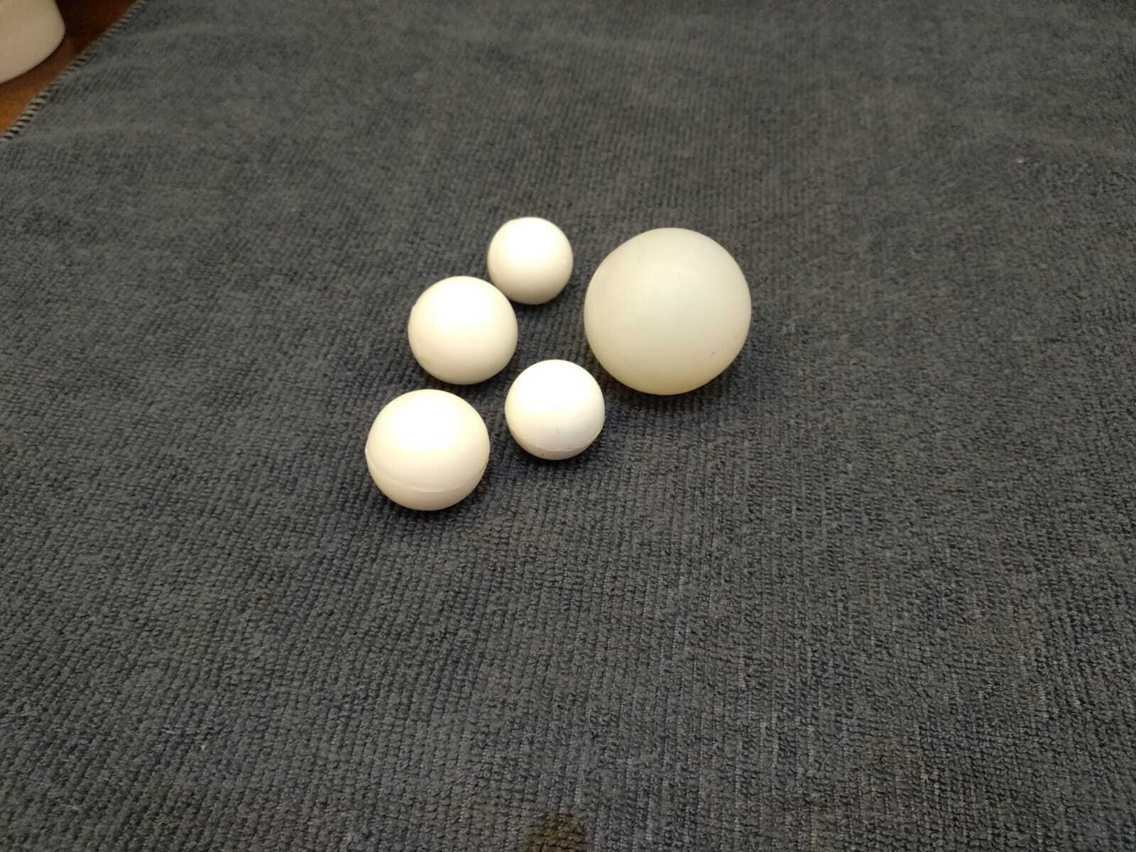 Silicone Rubber Ball - Color: White / Black / Transparent
