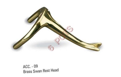 Brass Swan Rest Head