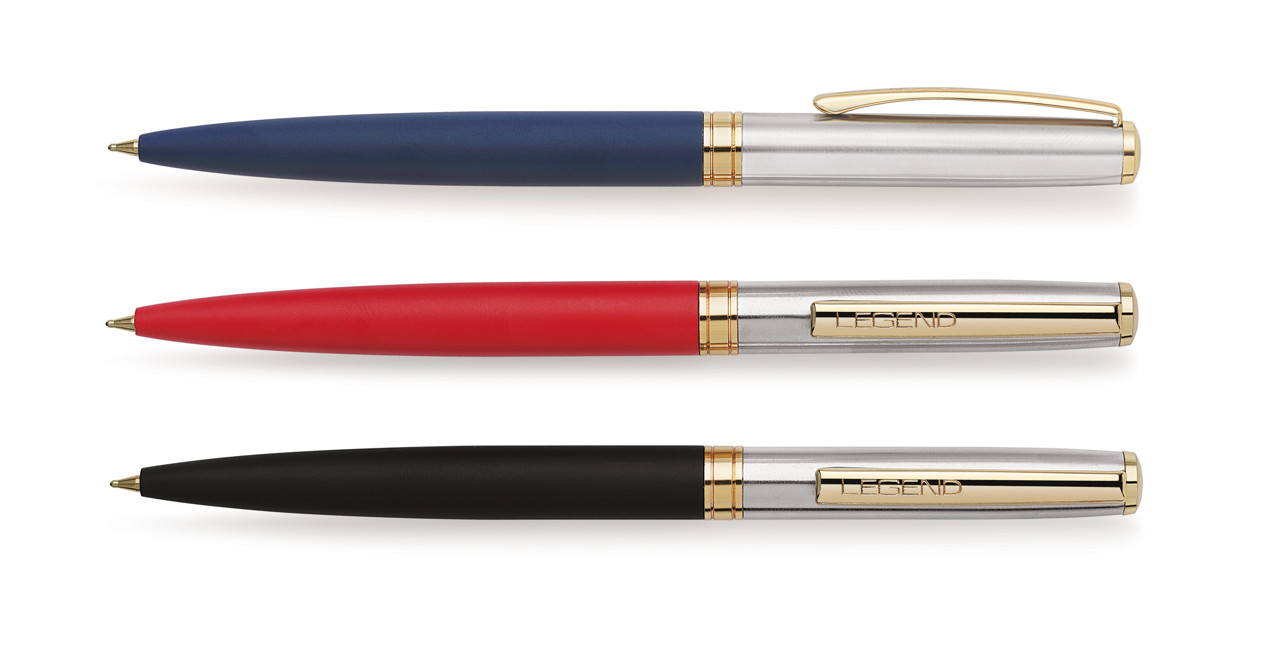 Evoq Ball Pen With Gold Parts - Tungsten Carbide, Brass, Steel, Multicolor | Elegant Gold Accents, Smooth Writing, Ergonomic Grip