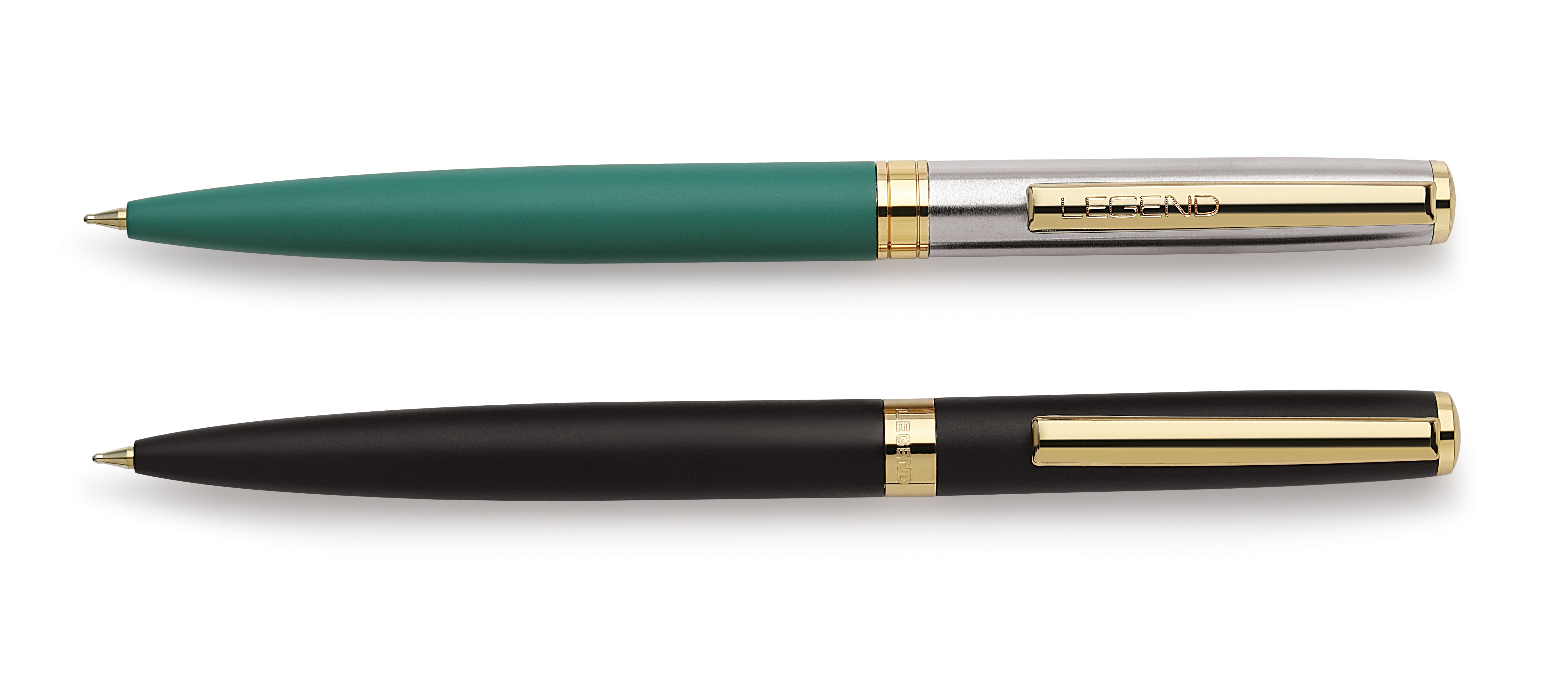Evoq Ball Pen With Gold Parts - Tungsten Carbide, Brass, Steel, Multicolor | Elegant Gold Accents, Smooth Writing, Ergonomic Grip