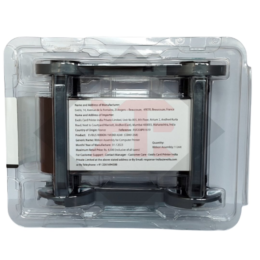 Evolis Asmi Original Full Panel Colour Ribbon Ymcko 300 Images For Id Card Printer