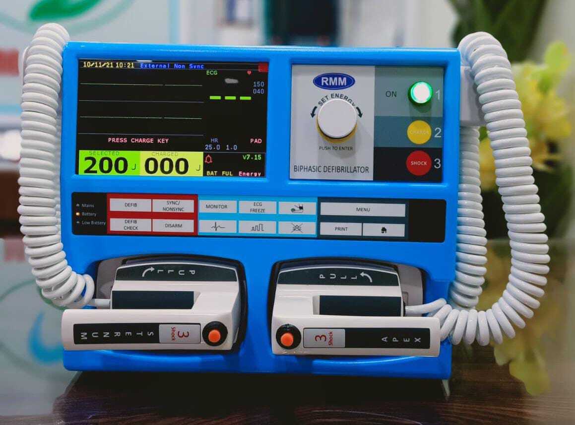 Biphasic Defibrillator - Color: Blue