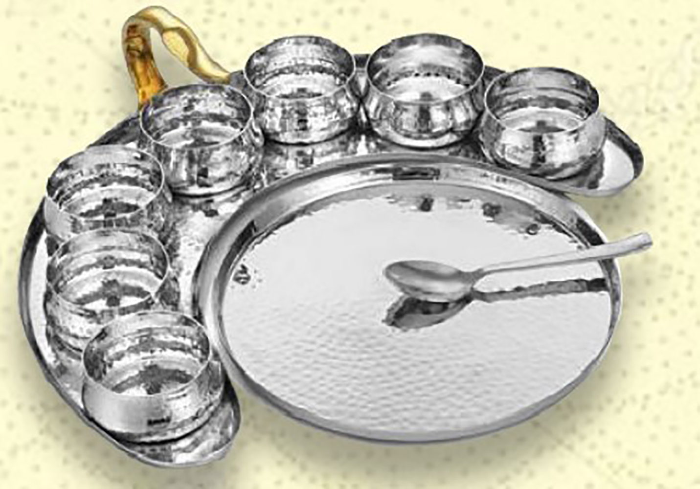 Thali Set (18 Pcs Set) - Stainless Steel, Ideal For Dining And Pooja | Dishwasher Safe, Induction Friendly, Versatile Use