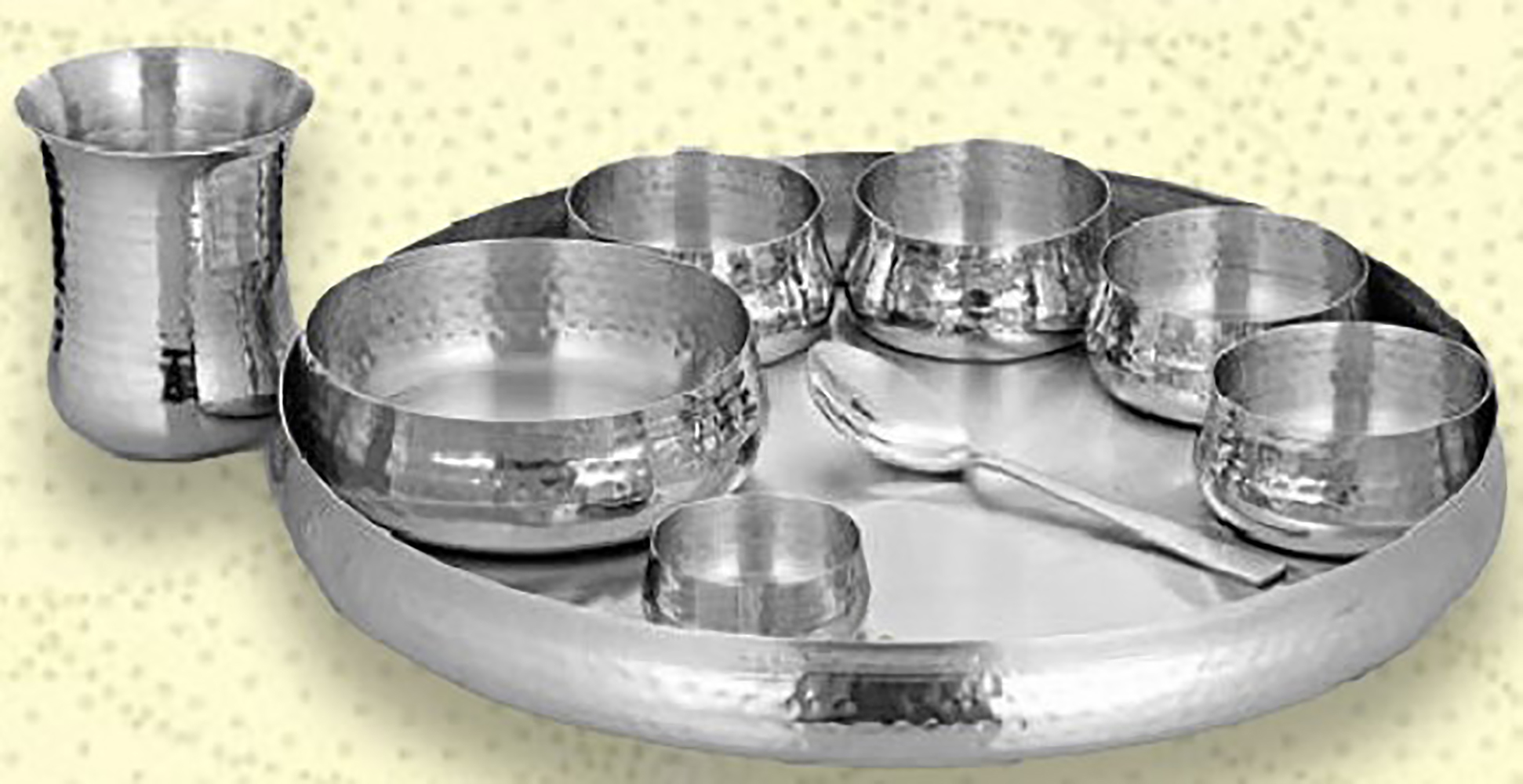 Thali Set (18 Pcs Set) - Stainless Steel, Ideal For Dining And Pooja | Dishwasher Safe, Induction Friendly, Versatile Use