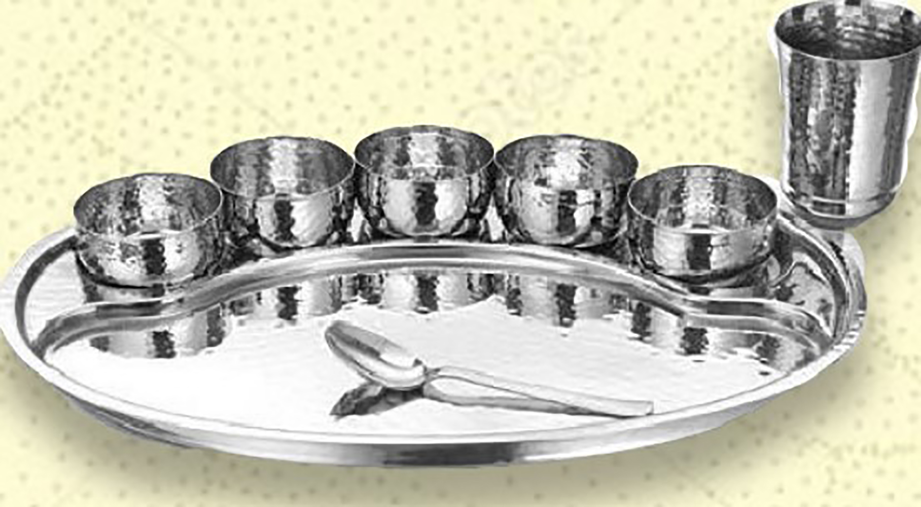 Thali Set (18 Pcs Set) - Stainless Steel, Ideal For Dining And Pooja | Dishwasher Safe, Induction Friendly, Versatile Use
