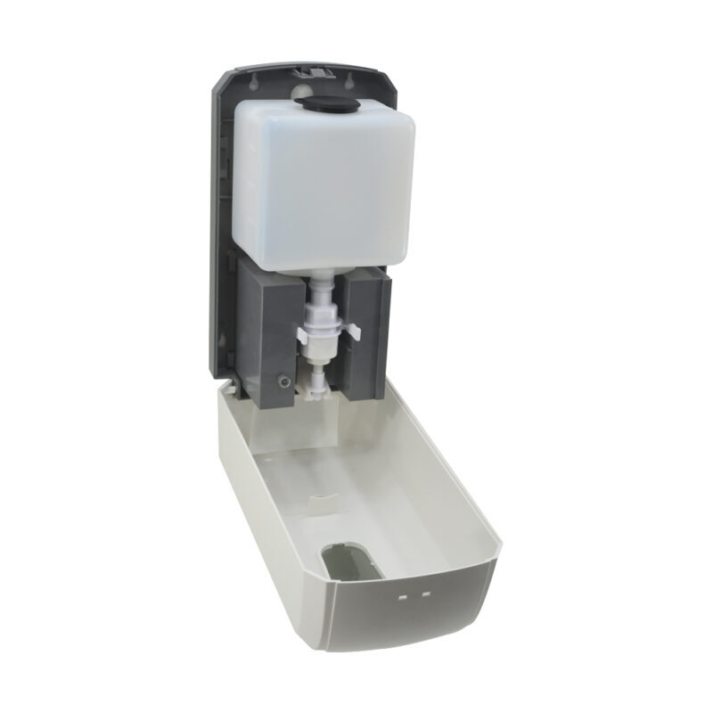 Automatic Sensor Lotion Dispenser Wall Mounted - 1200ml Capacity, Durable Abs Plastic, White Finish, Detachable Drip Tray Included, Secure Lock System