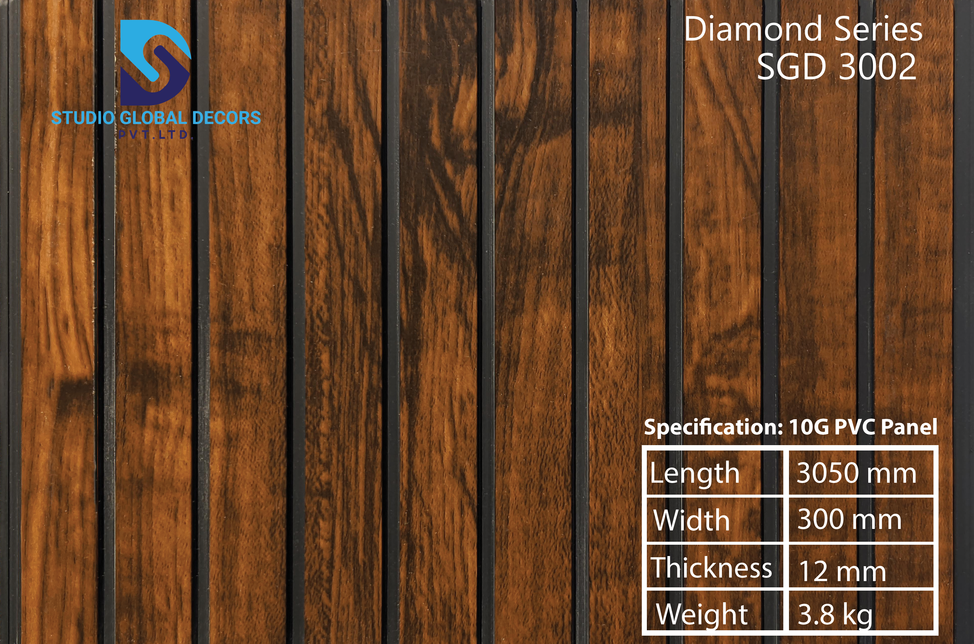 Pvc 4 Groove Fluted Panel - Color: Having More Than 50 Colors
