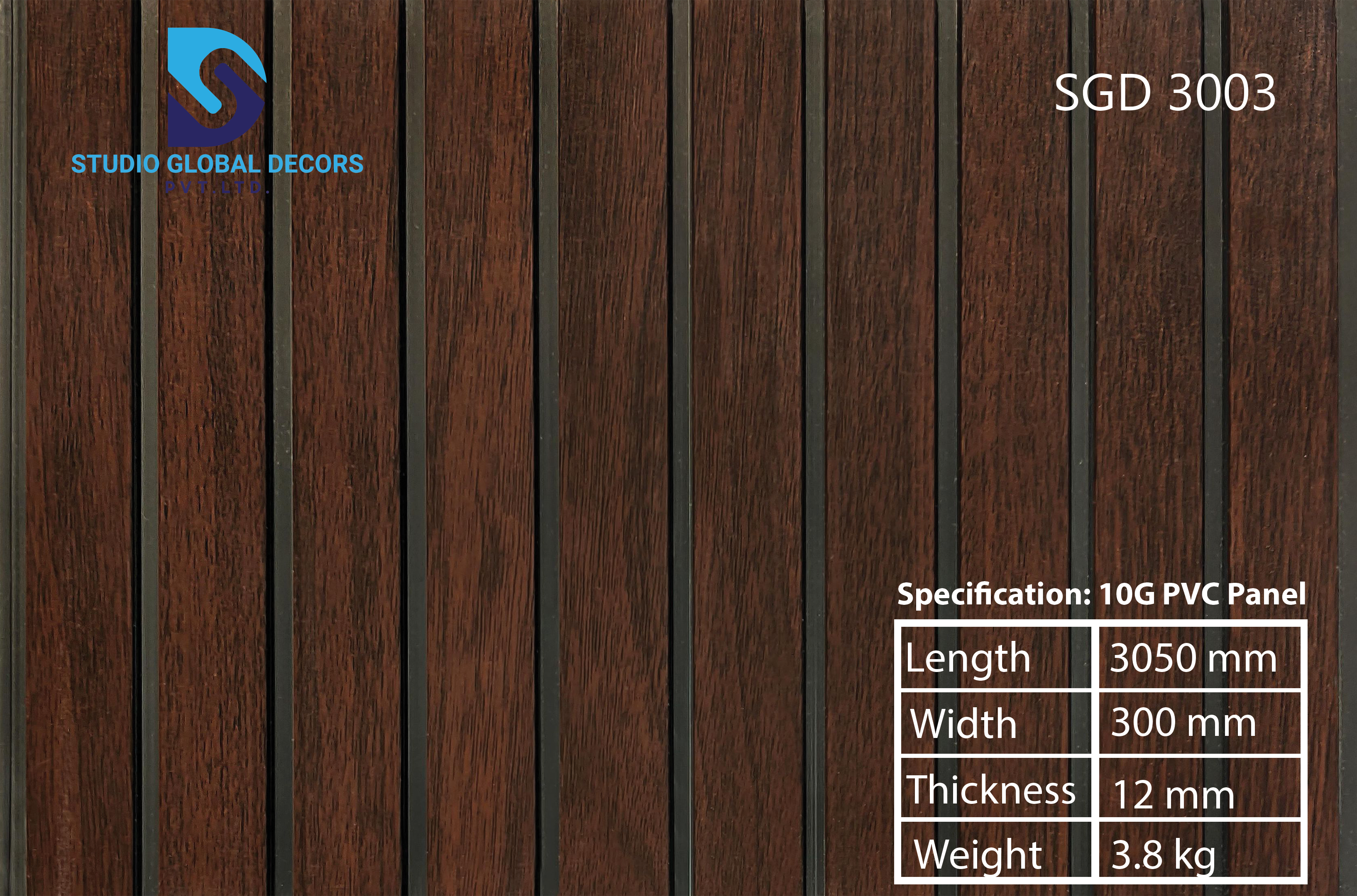 Pvc 4 Groove Fluted Panel - Color: Having More Than 50 Colors