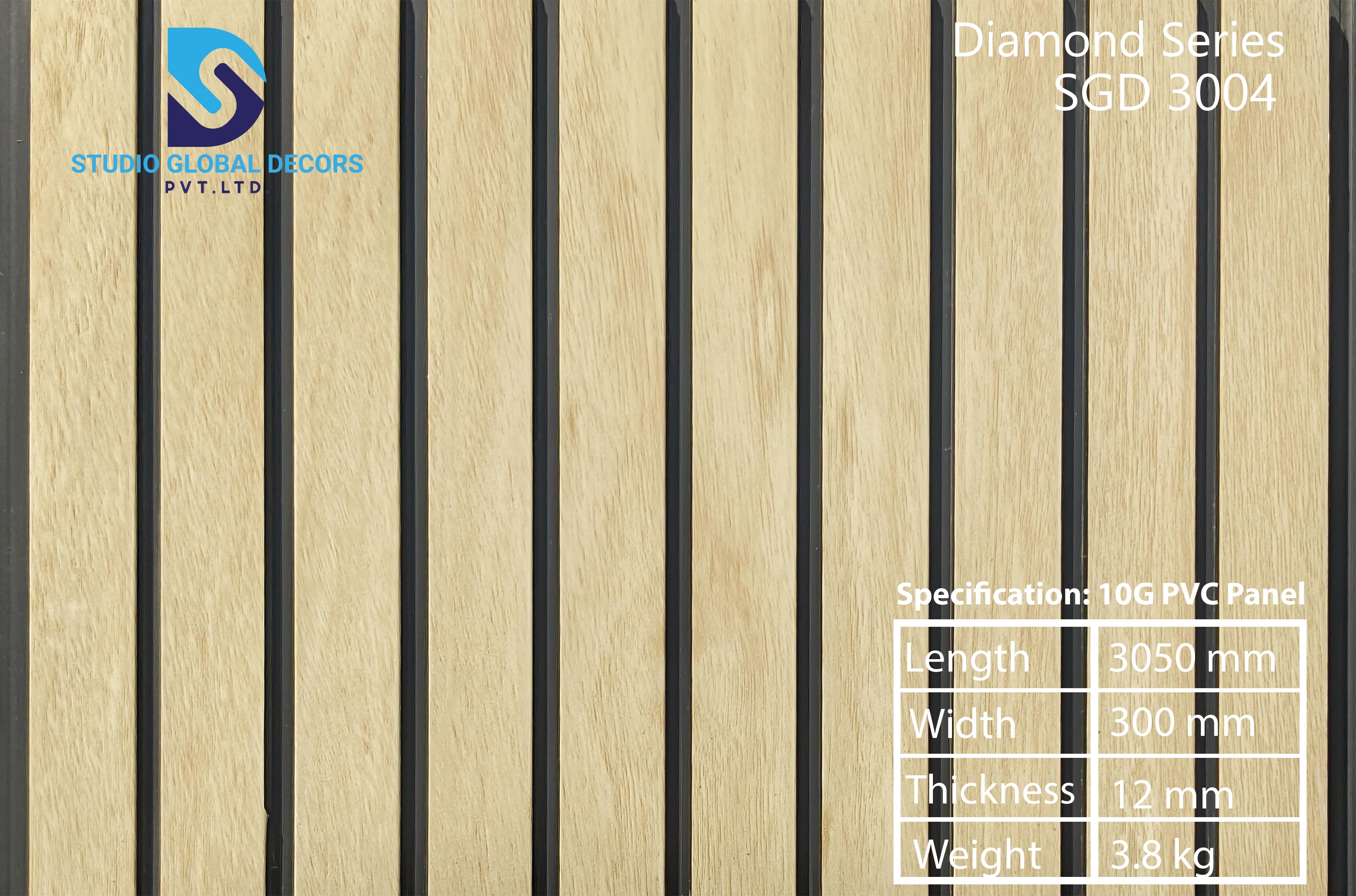 Pvc 4 Groove Fluted Panel - Color: Having More Than 50 Colors