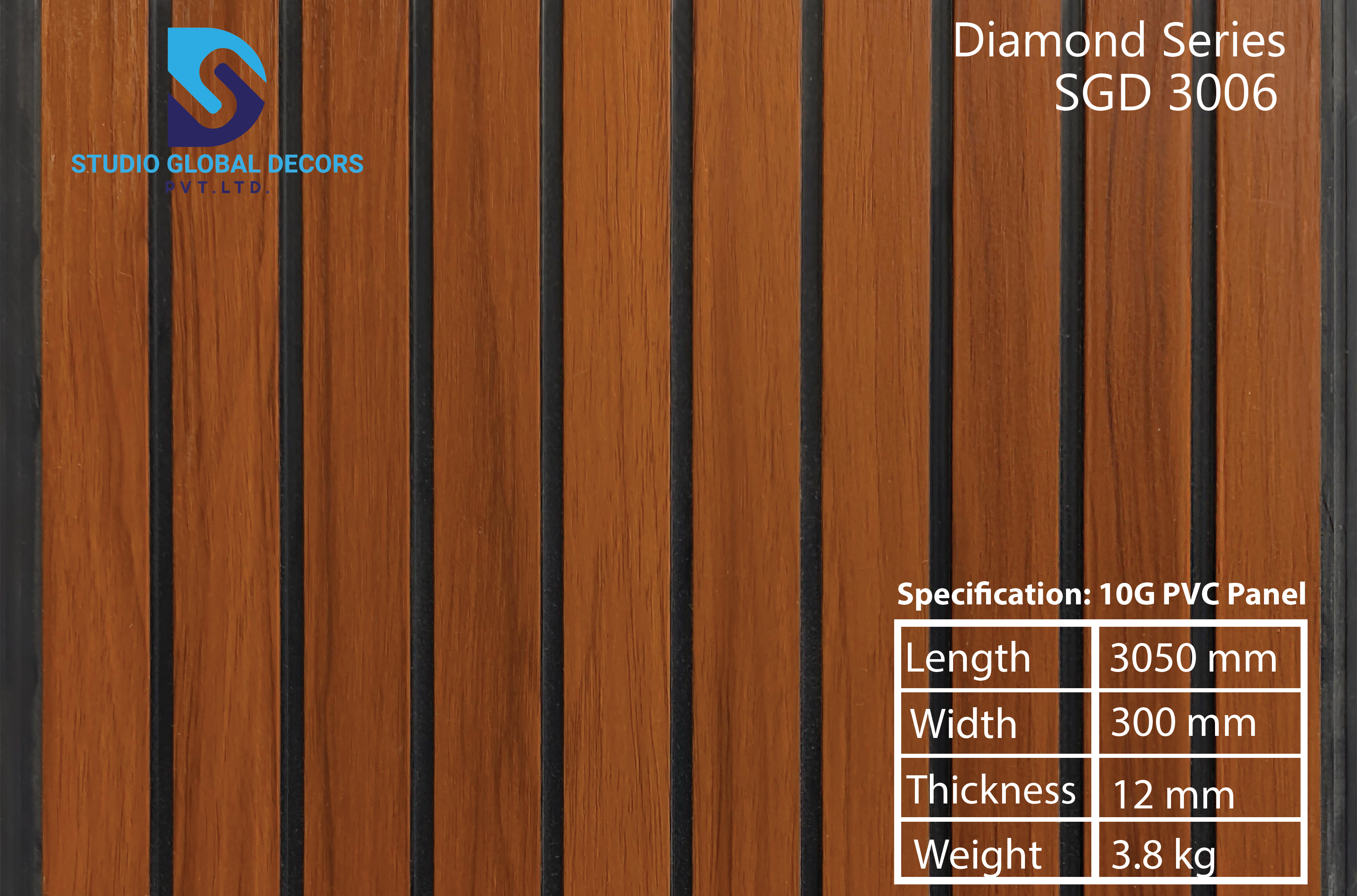 Pvc 4 Groove Fluted Panel - Color: Having More Than 50 Colors