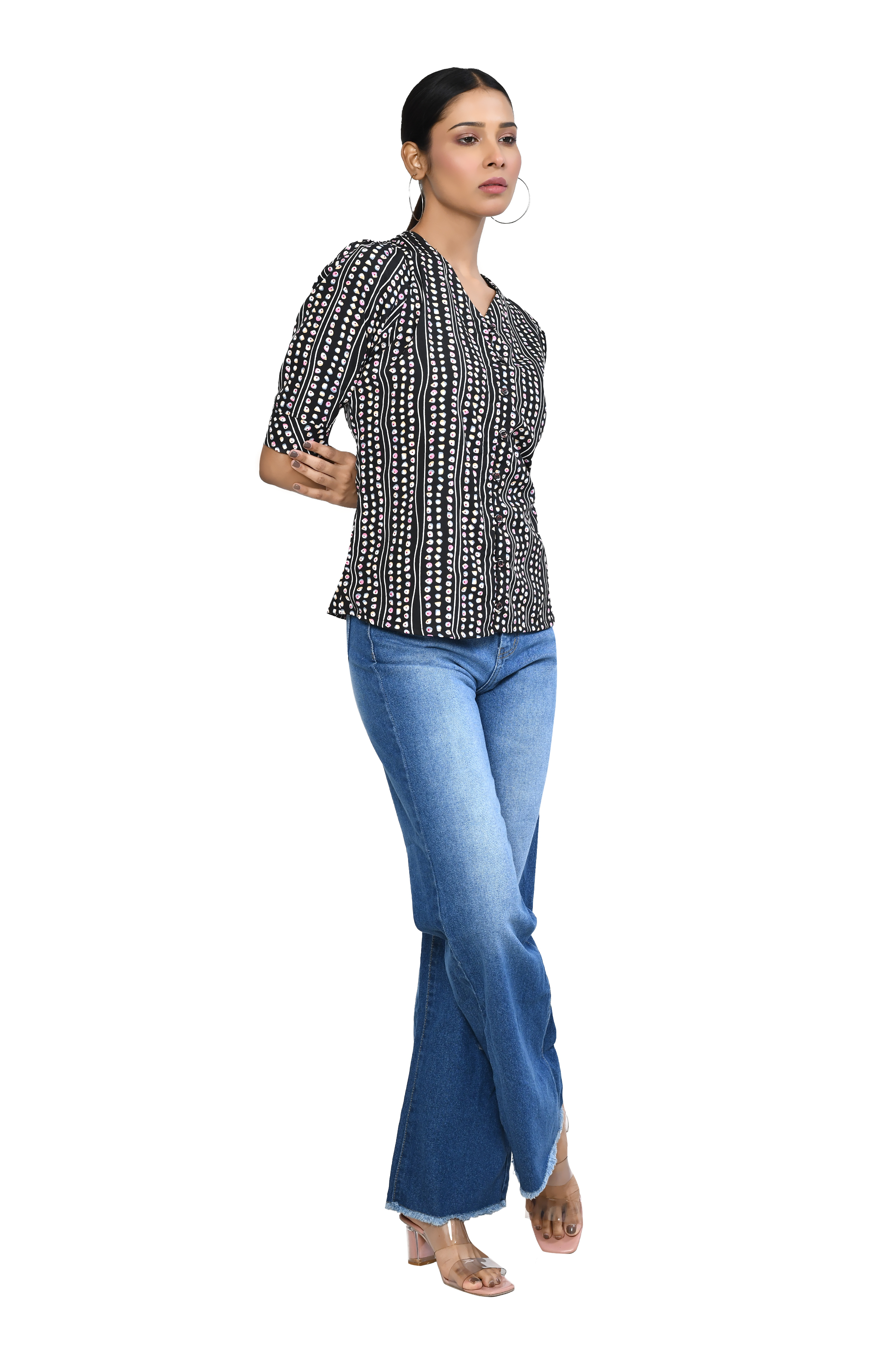 Womens Fashionable Black Shirts