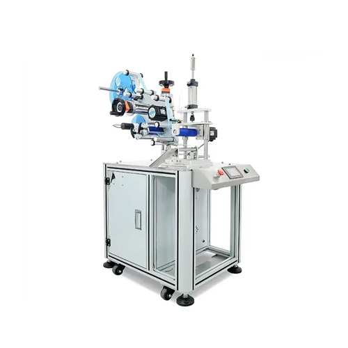 सिल्वर Vk-t808 सेमी ऑटोमैटिक फ्लोर टाइप राउंड बॉटल लेबलर