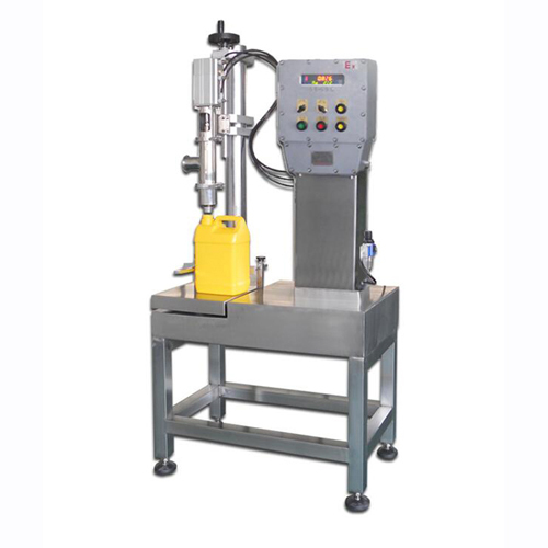 Vk-10 Semi Automatic Net Weight Liquid Filling Machine - Color: Silver