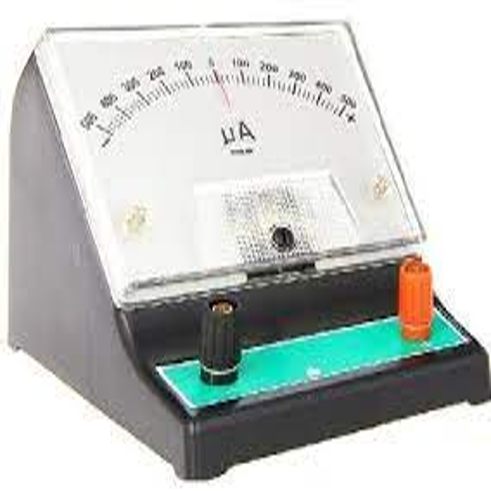 Galvano Meter - Plastic And Metal, 100x80x50 Mm , Analog Type Dc Current Meter With 0-20î¼a Range And +/-2% Accuracy For Educational Demonstrations