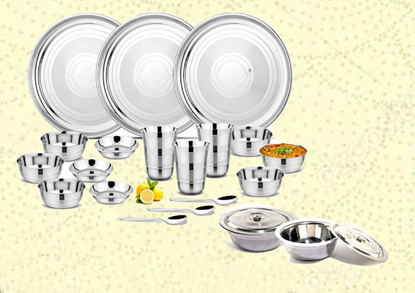 Ss Dinner Set (101 Pcs Set)